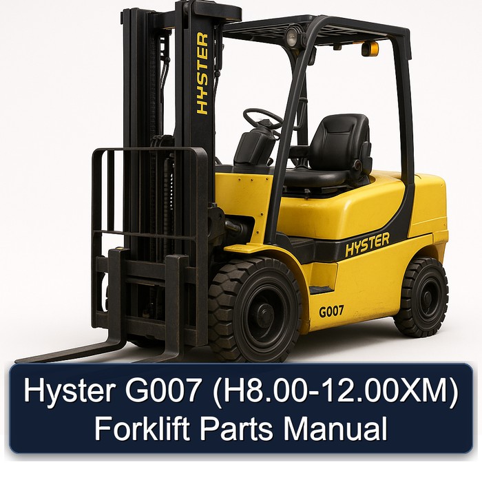 Ersatzteilhandbuch für Gabelstapler Hyster G007 (H8.00-12.00XM)