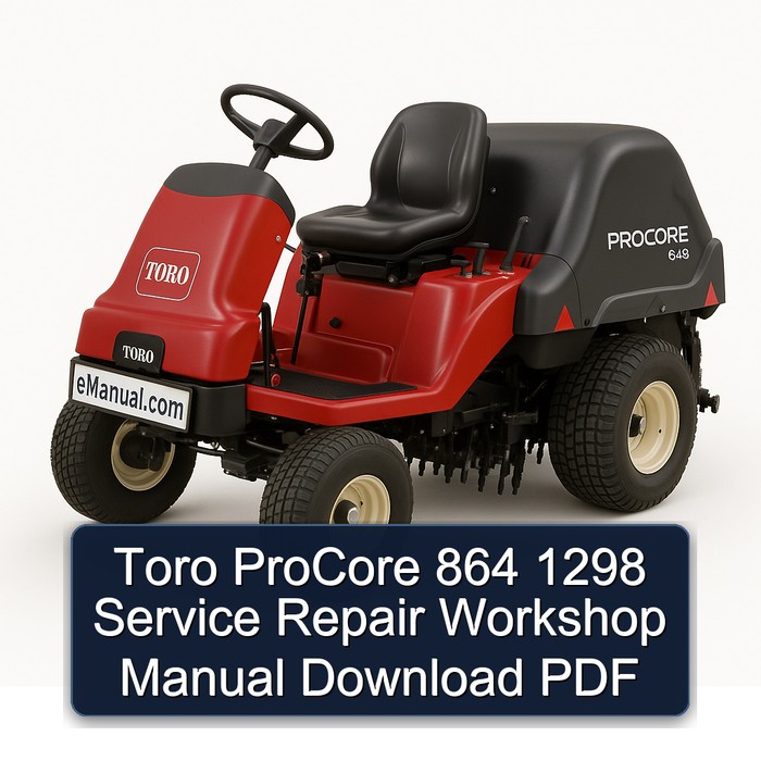 Manual de Servicio y Reparación Toro ProCore 864 1298 (PDF)