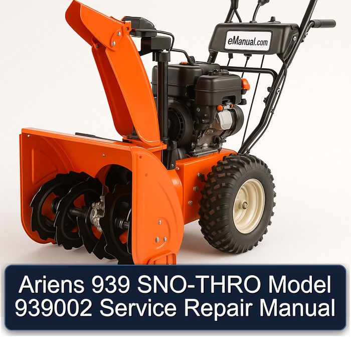 Ariens 939 SNO-THRO Model 939002 Service Repair Manual 