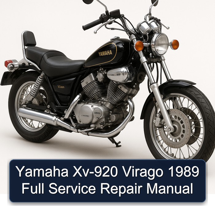Yamaha Xv-920 Virago 1989 Full Manual de servicio y reparación