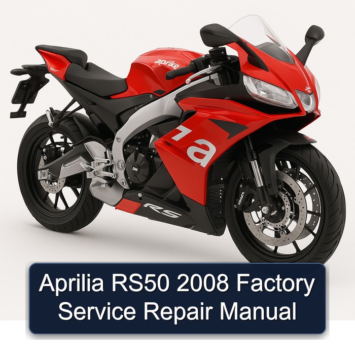 Aprilia RS50 2008 Factory Manual de servicio y reparación