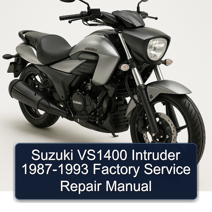 Suzuki VS1400 Intruder 1987-1993 Factory Manual de servicio y reparación