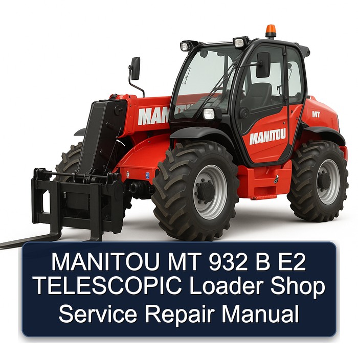 MANITOU MT 932 B E2 TELESCOPIC Loader Shop Service Repair Manual 