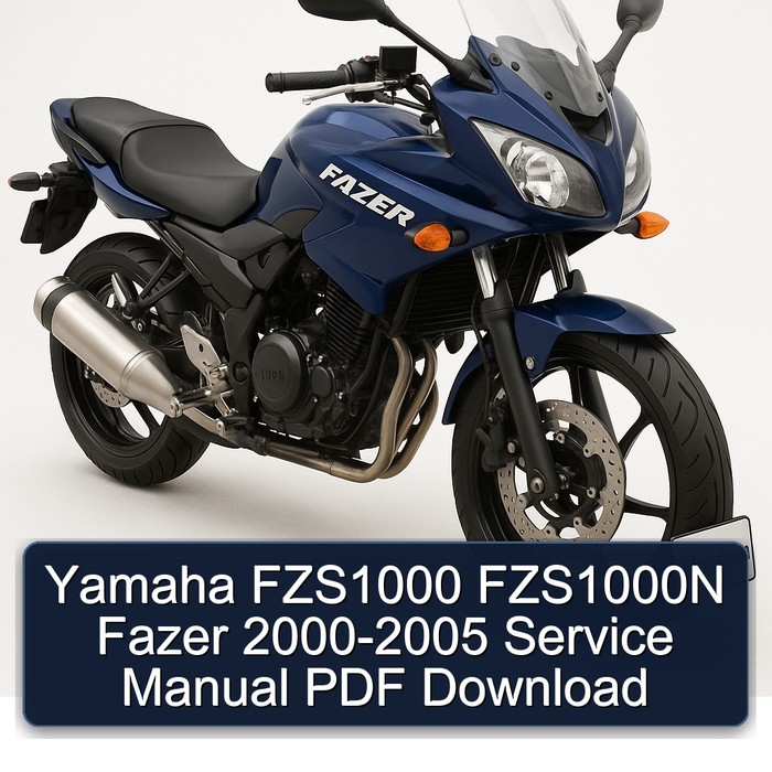Yamaha FZS1000 FZS1000N Fazer 2000-2005 Service Manual PDF Download