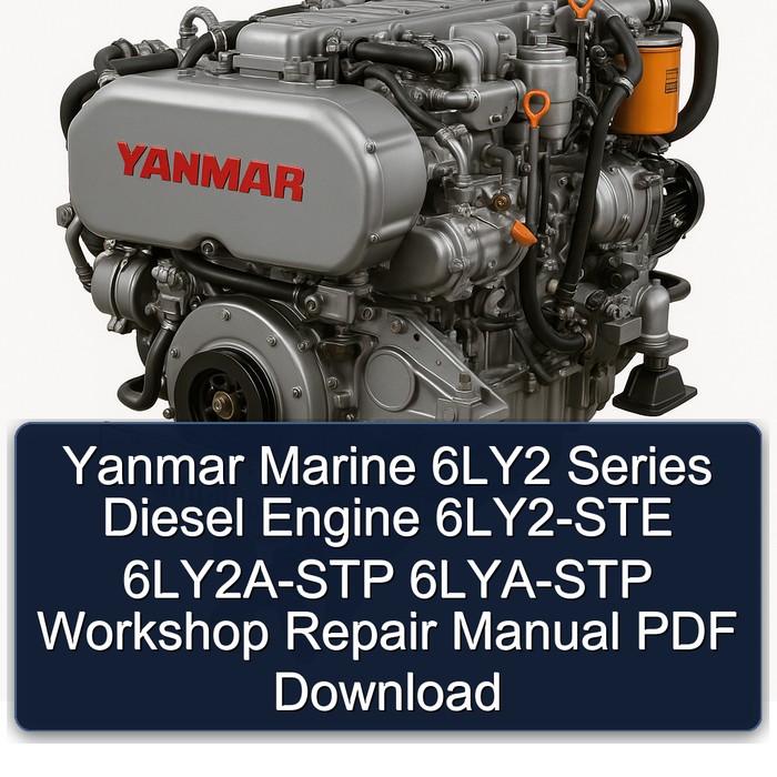 Yanmar Marine 6LY2 Series Diesel Engine 6LY2-STE 6LY2A-STP 6LYA-STP Workshop Repair Manual PDF Download