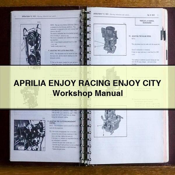 Aprilia Enjoy Racing Enjoy City Workshop Service Repair Manual PDF Download