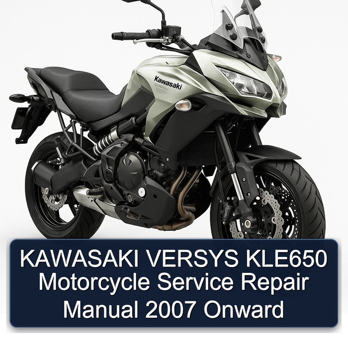 KAWASAKI VERSYS KLE650 Motorcycle Manual de servicio y reparación 2007 Onward