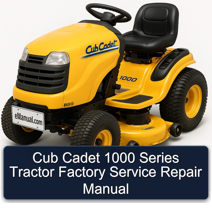 Cub Cadet 1000er Serie Traktor Werkstatthandbuch