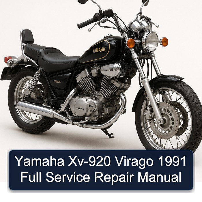 Yamaha Xv-920 Virago 1991 Full Manual de servicio y reparación