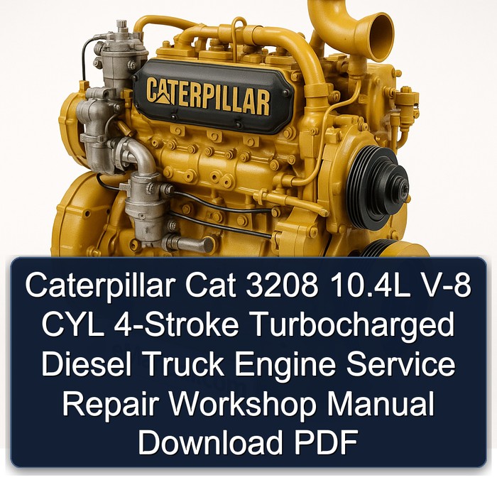 Manual de Servicio y Reparación del Motor Diesel Caterpillar Cat 3208 10.4L V-8 4 Tiempos Turboalimentado para Camiones (PDF)