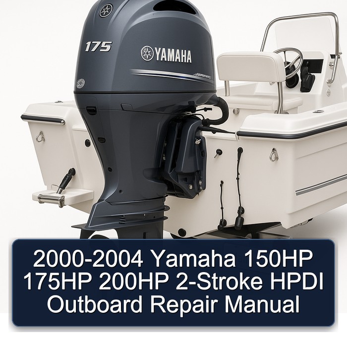 2000-2004 Yamaha 150HP 175HP 200HP 2-Stroke HPDI Outboard Repair Manual