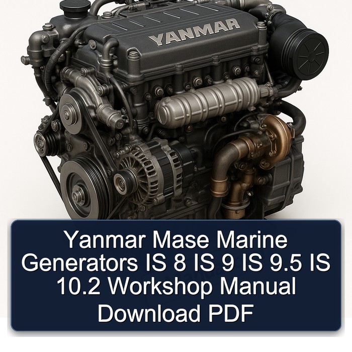 Yanmar Mase Marine Generators IS 8 IS 9 IS 9.5 IS 10.2 Workshop Manual Download PDF