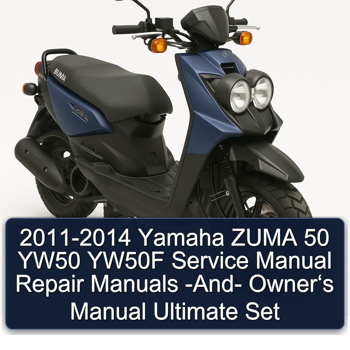 2011-2014 Yamaha ZUMA 50 YW50 YW50F Service Manual Repair Manuals -And- Owner‘s Manual Ultimate Set
