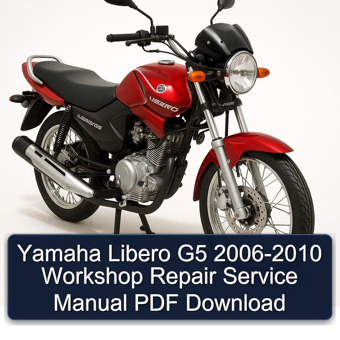 Yamaha Libero G5 2006-2010 Workshop Repair Service Manual PDF Download