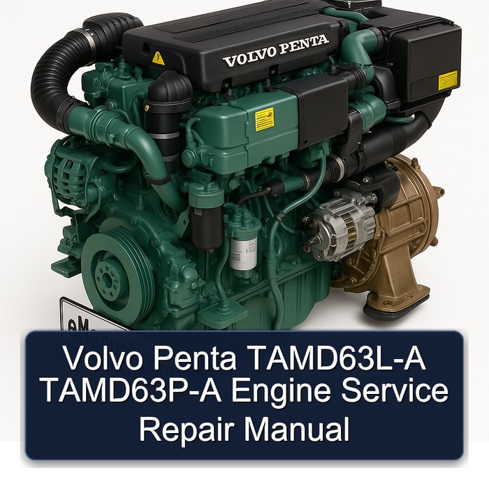 Volvo Penta TAMD63L-A TAMD63P-A Engine Service Repair Manual