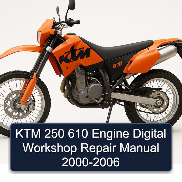 KTM 250 610 Engine Digital Workshop Repair Manual 2000-2006