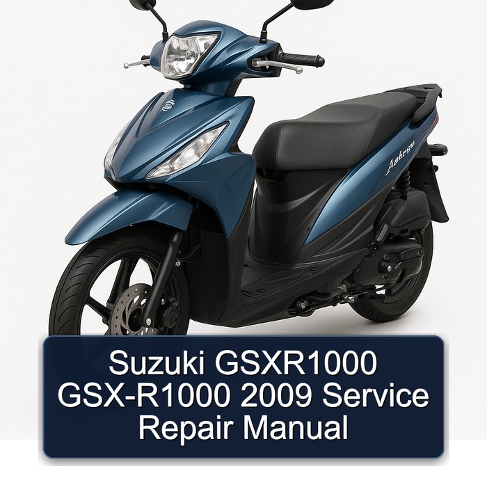 Suzuki GSXR1000 GSX-R1000 2009 Manual de servicio y reparación