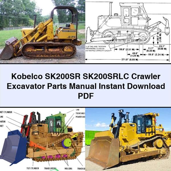 Kobelco SK200SR SK200SRLC Crawler Excavator Parts Catalog PDF Download