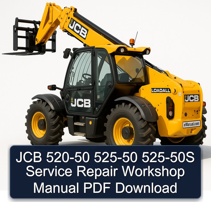 JCB 520-50 525-50 525-50S Service Repair Workshop Manual PDF Download