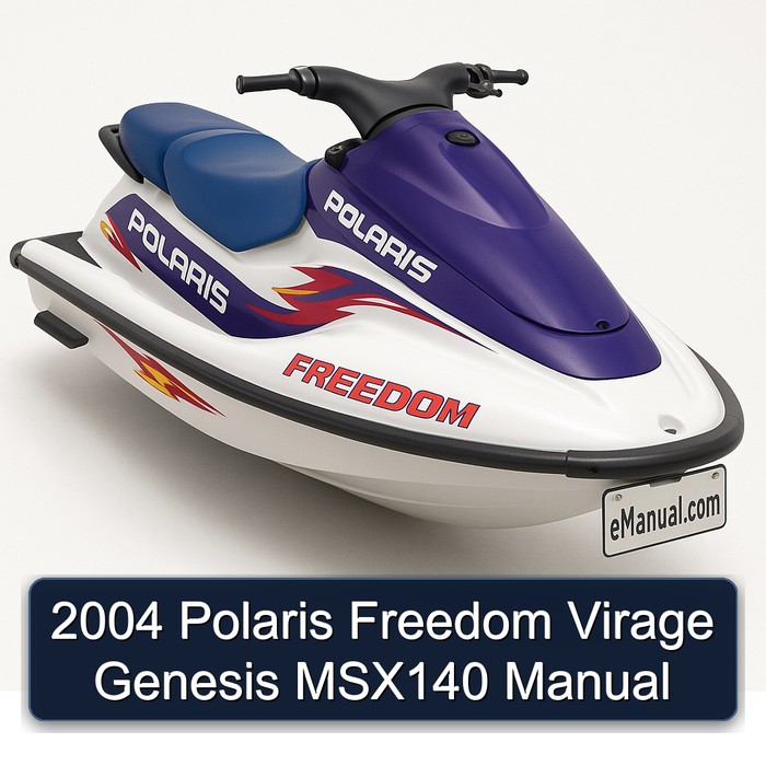 2004 Polaris Freedom Virage Genesis MSX140 Manual 