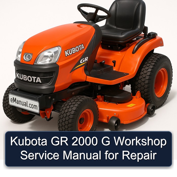 Kubota GR 2000 G Werkstatt-Handbuch