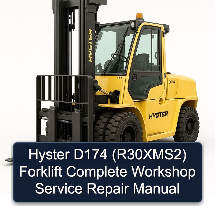 Manual de Reparación Completo de Taller para Carretilla Elevadora Hyster D174 (R30XMS2)