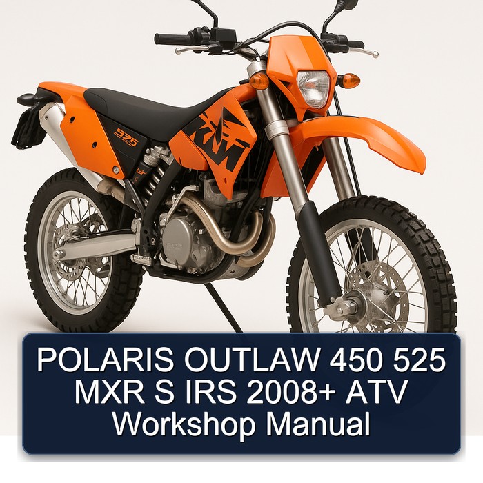 POLARIS OUTLAW 450 525 MXR S IRS 2008+ ATV Workshop Manual