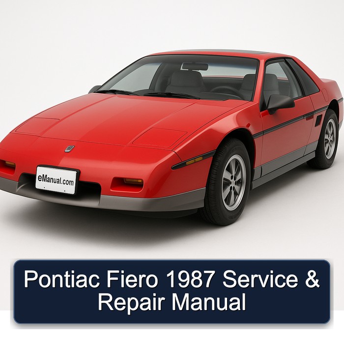 Pontiac Fiero 1987 Manual de servicio y reparación
