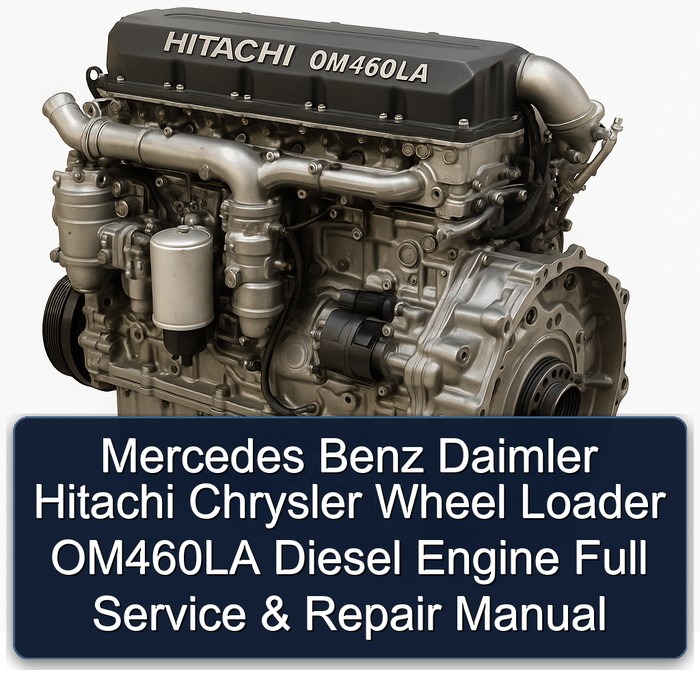 Mercedes Benz Daimler Hitachi Chrysler Wheel Loader OM460LA Diesel Engine Full Manual de servicio y reparación