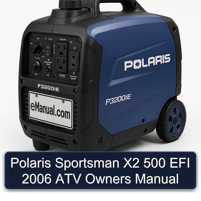Polaris Sportsman X2 500 EFI 2006 ATV Owners Manual