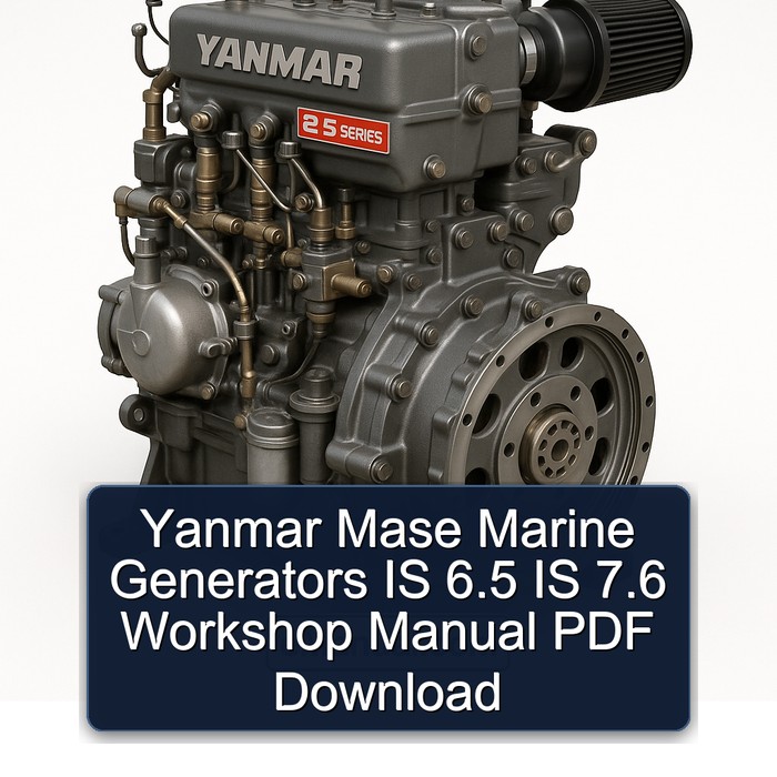 Yanmar Mase Marine Generators IS 6.5 IS 7.6 Workshop Manual PDF Download