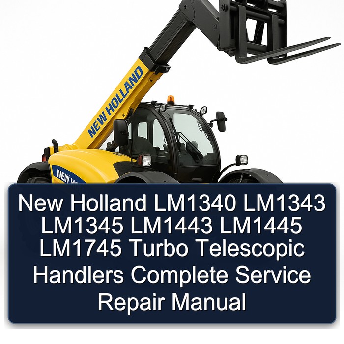 New Holland LM1340 LM1343 LM1345 LM1443 LM1445 LM1745 Turbo Telescopic Handlers Complete Service Repair Manual