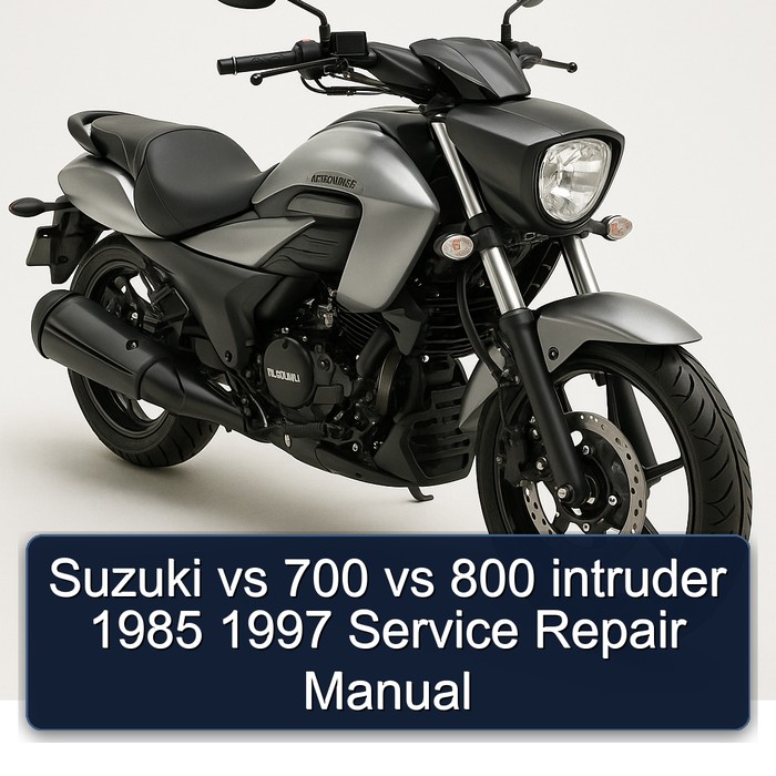 Suzuki vs 700 vs 800 intruder 1985 1997 Manual de servicio y reparación