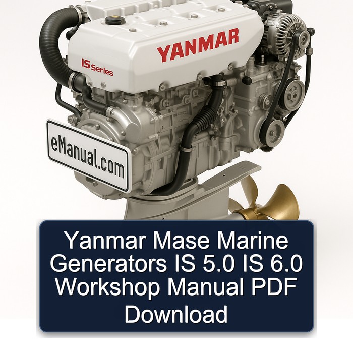 Yanmar Mase Marine Generators IS 5.0 IS 6.0 Workshop Manual PDF Download
