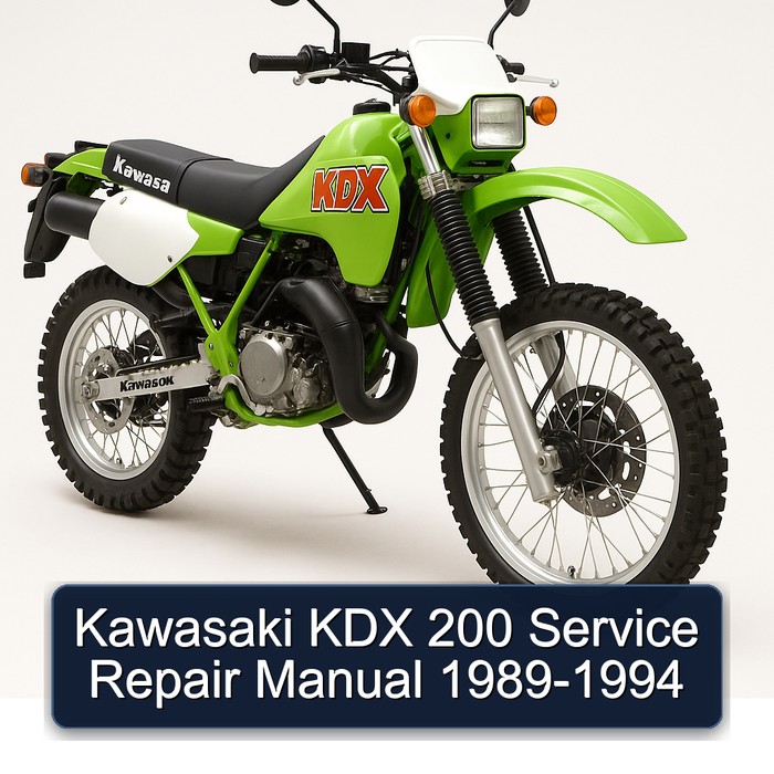 Kawasaki KDX 200 Manual de servicio y reparación 1989-1994