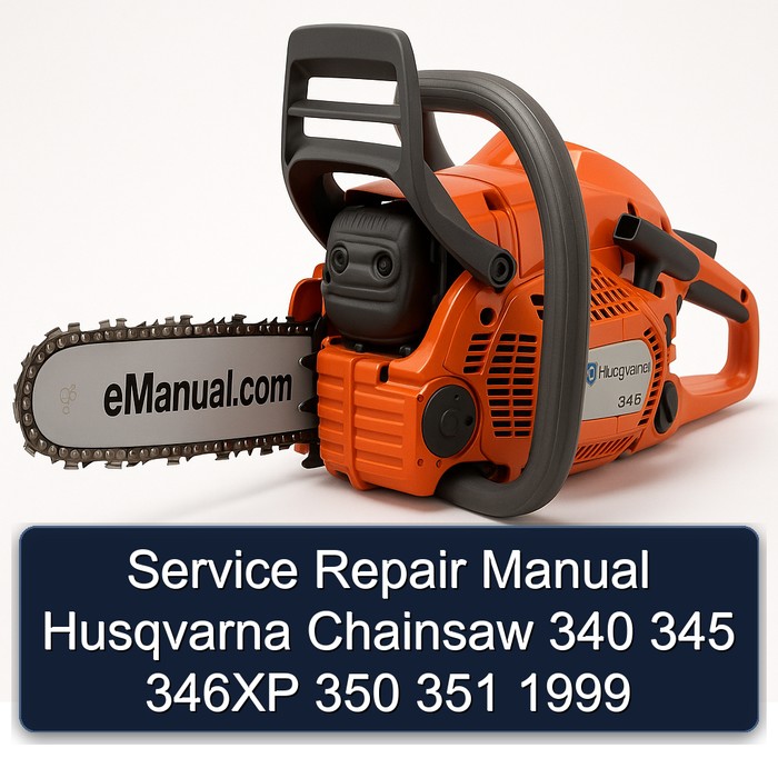 Service Repair Manual Husqvarna Chainsaw 340 345 346XP 350 351 1999
