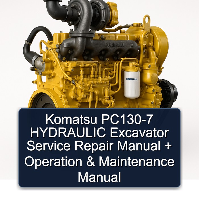 Manual de Servicio, Reparación y Operación de la Excavadora Hidráulica Komatsu PC130-7