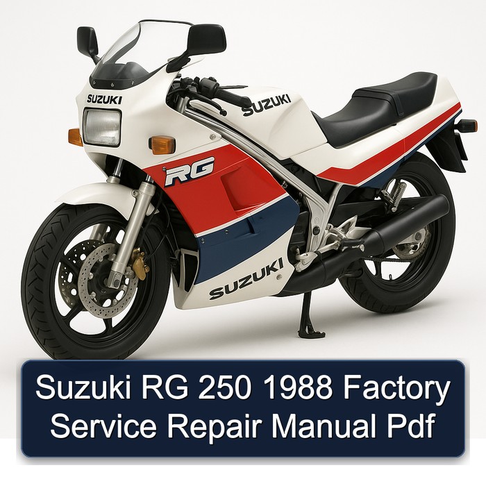 Suzuki RG 250 1988 Factory Service Repair Manual Pdf