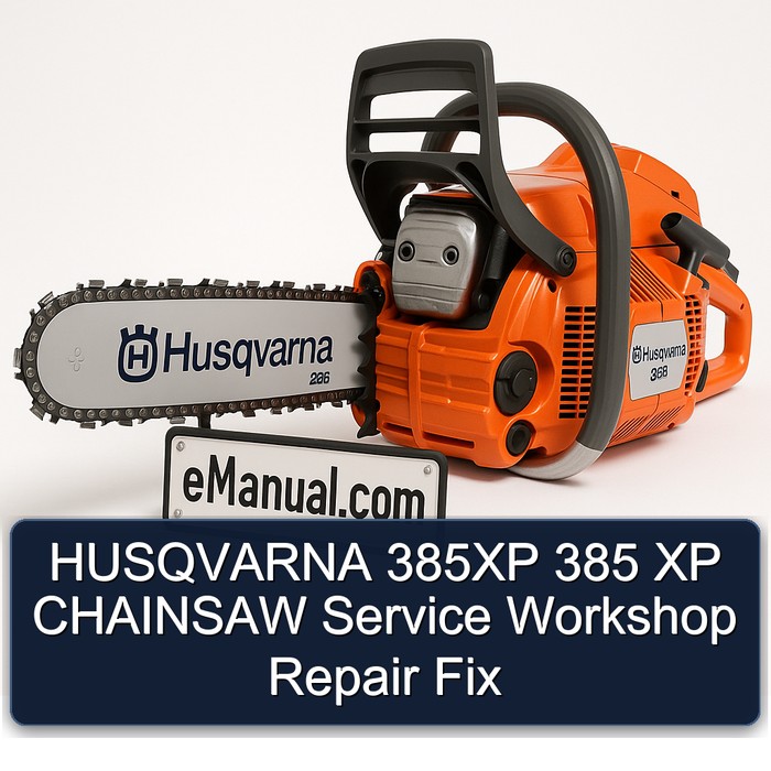 HUSQVARNA 385XP 385 XP CHAINSAW Service Workshop Repair Fix