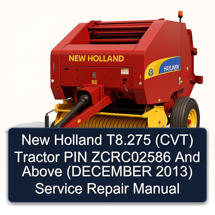 New Holland T8.275 (CVT) Traktor - Reparaturhandbuch (Dezember 2013)