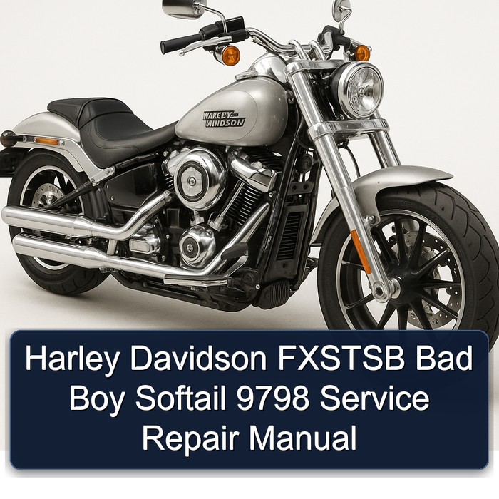 Harley Davidson FXSTSB Bad Boy Softail 9798 Manual de servicio y reparación