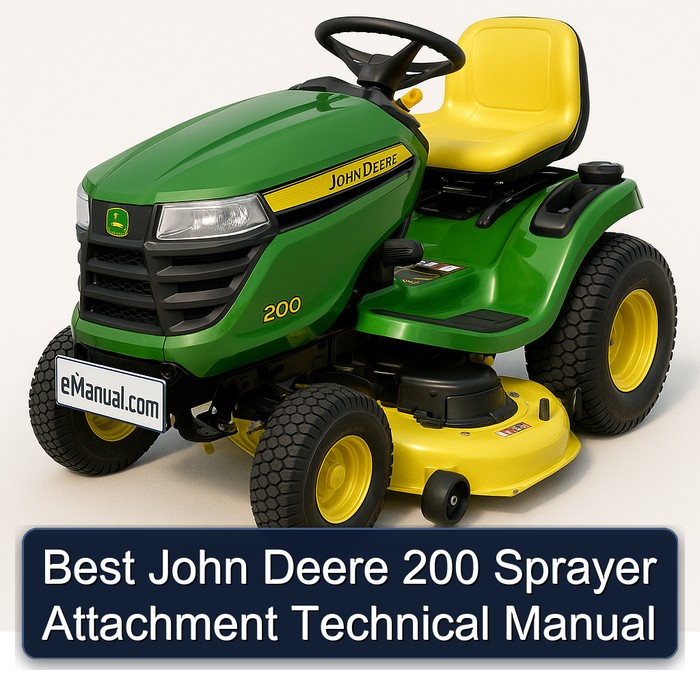 Manual Técnico del Pulverizador John Deere 200