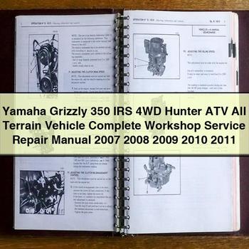 Yamaha Grizzly 350 IRS 4WD Hunter ATV Workshop Service Repair Manual 2007-2011 PDF
