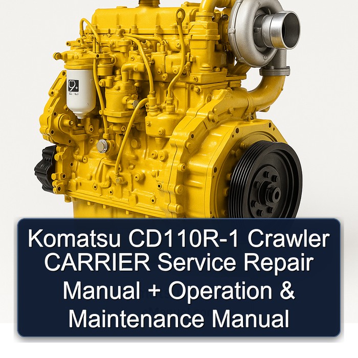 Manual de Servicio y Operación para Komatsu CD110R-1 Crawler CARRIER