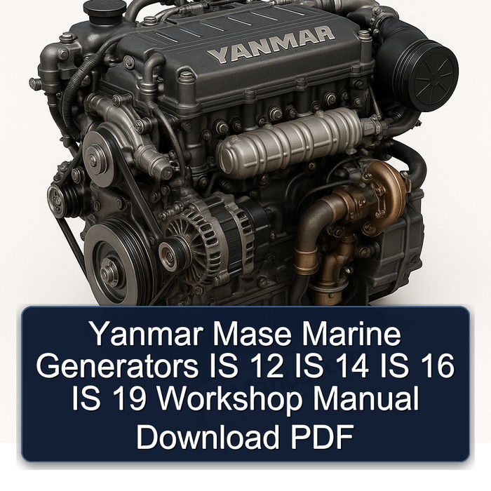 Yanmar Mase Marine Generators IS 12 IS 14 IS 16 IS 19 Workshop Manual Download PDF