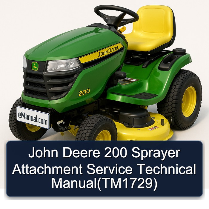 Manual Técnico de Servicio para el Accesorio de Pulverización John Deere 200 (TM1729)