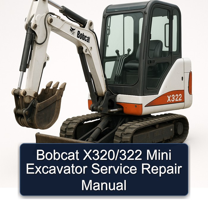 Bobcat X320/322 Mini Excavator Service Repair Manual