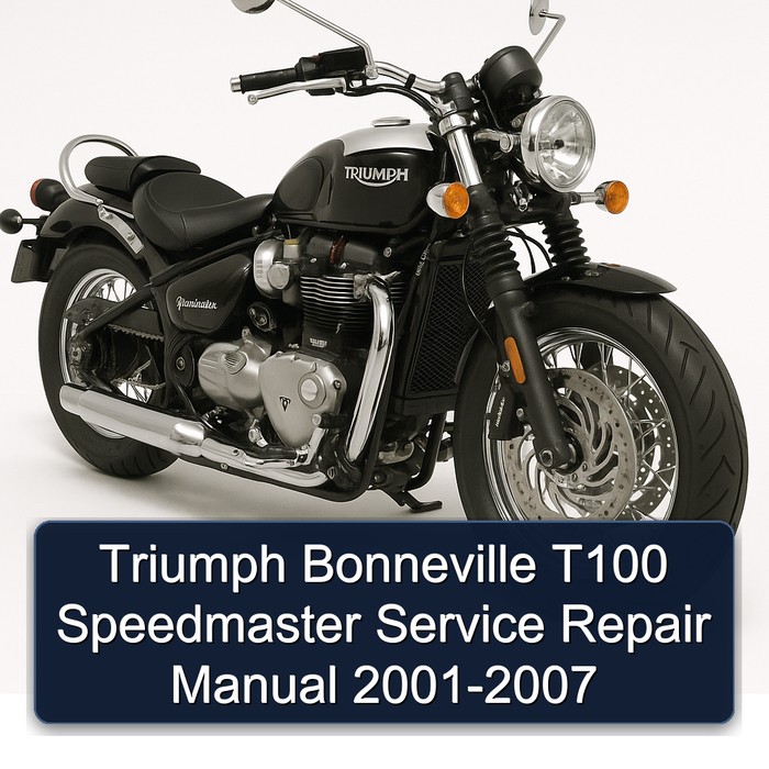 Triumph Bonneville T100 Speedmaster Manual de servicio y reparación 2001-2007