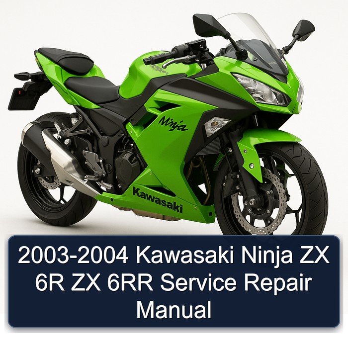 2003-2004 Kawasaki Ninja ZX 6R ZX 6RR Manual de servicio y reparación