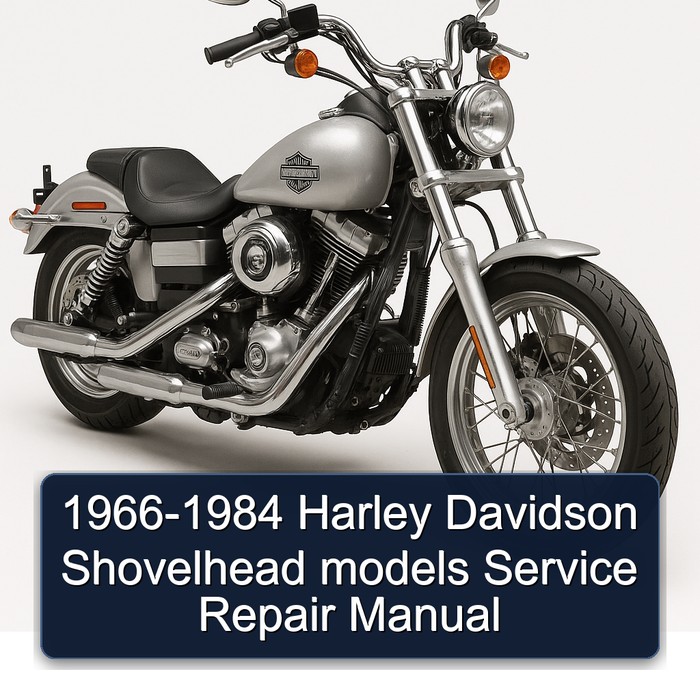 1966-1984 Harley Davidson Shovelhead models Manual de servicio y reparación
